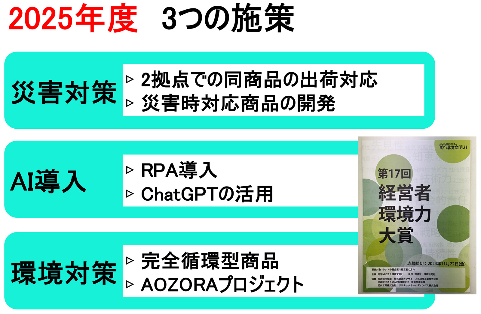 2024年〜2026年度 中期経営計画