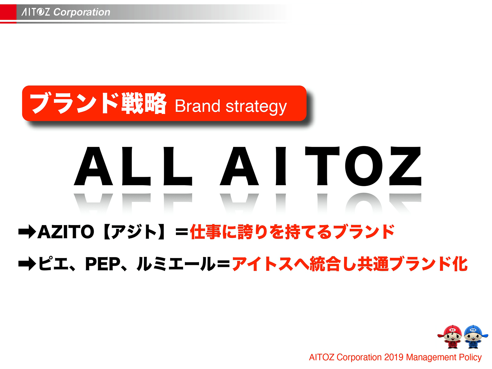 2019年度方針発表＆業績報告