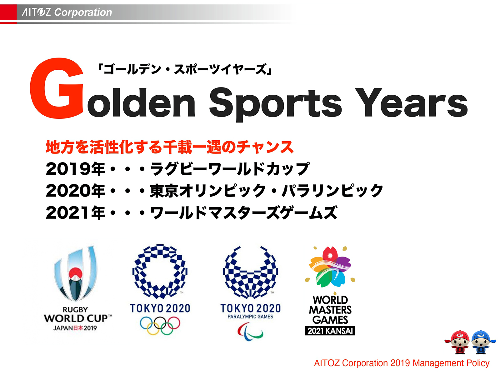 2019年度方針発表＆業績報告