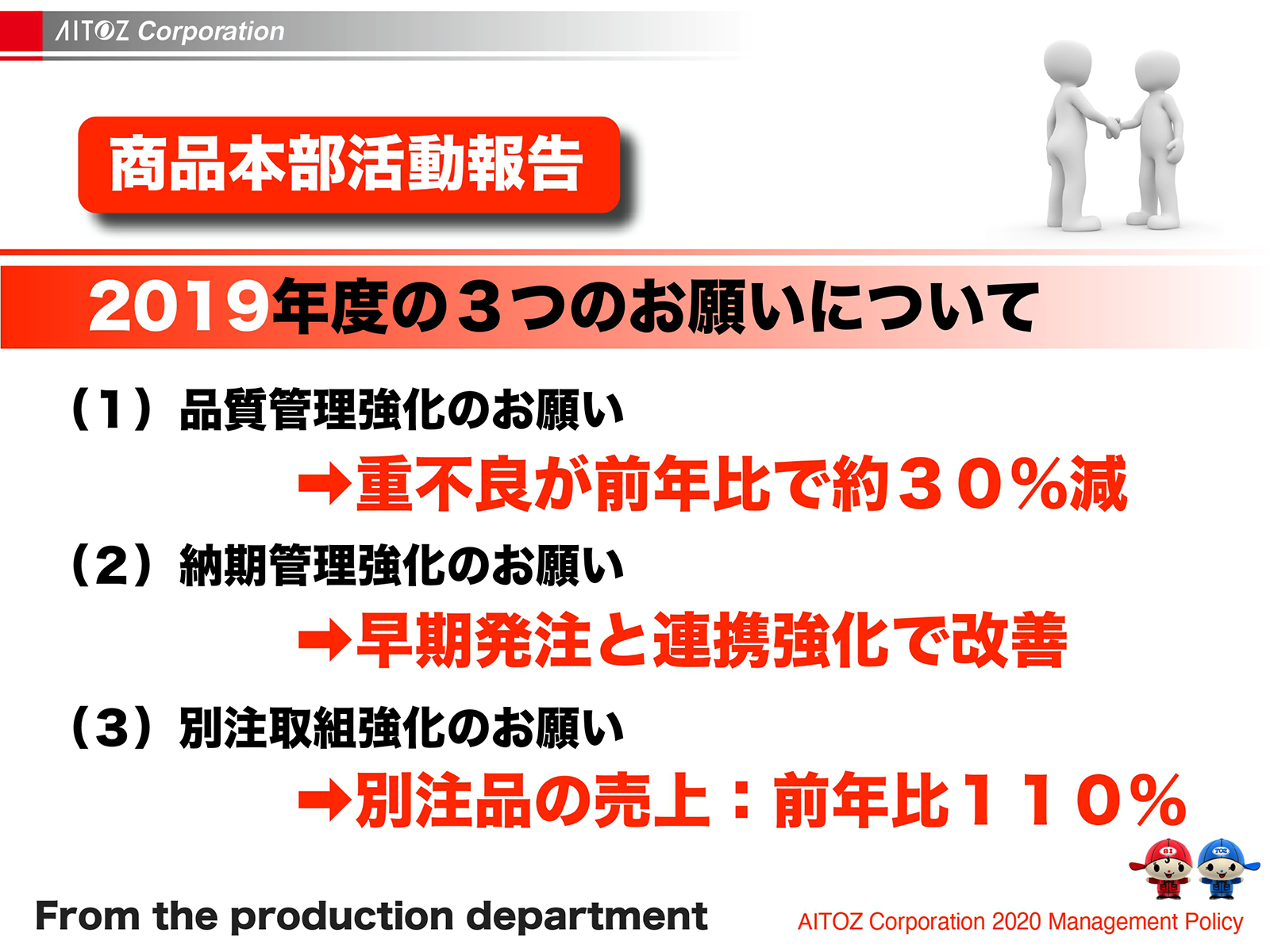 2020年度方針発表＆業績報告