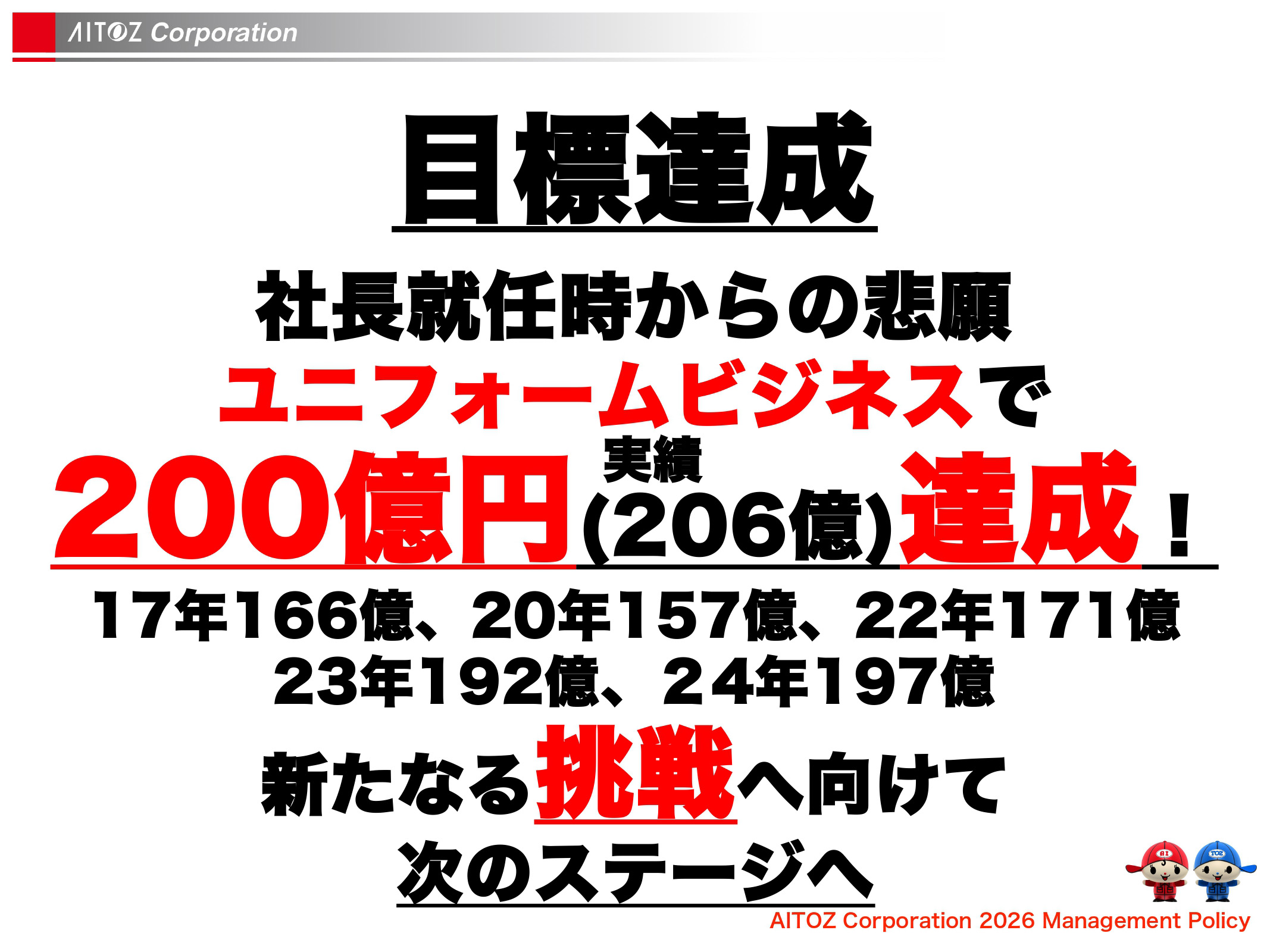 2026年度方針発表＆業績報告