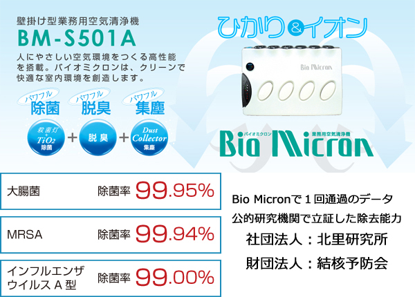 業務用空気清浄機【Bio Micron】
