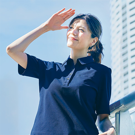 レディースウェア：オフィスポロシャツ