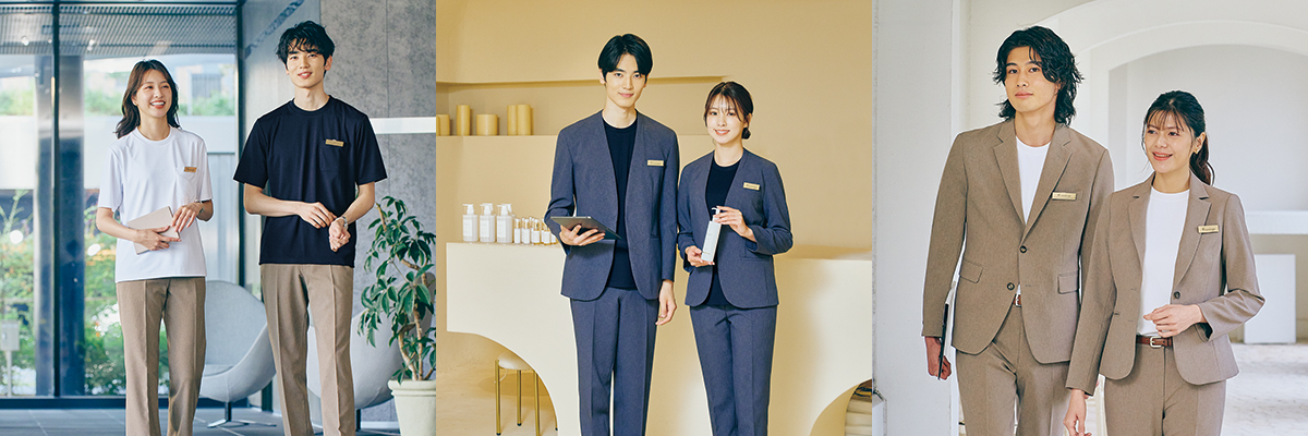 ビジネスシーンに適したカットソー。