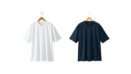 カットソー：スロープネック半袖Tシャツ（ポケット無し）（男女兼用）