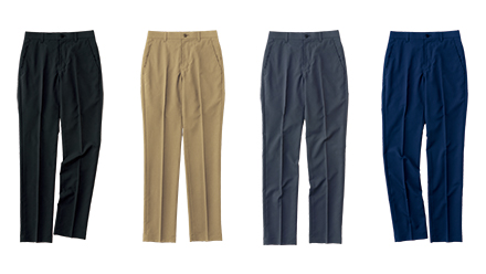 パンツ：ストレッチパンツ（ノータック）（男女兼用）