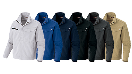 ウルトラストレッチ：長袖ブルゾン（男女兼用）