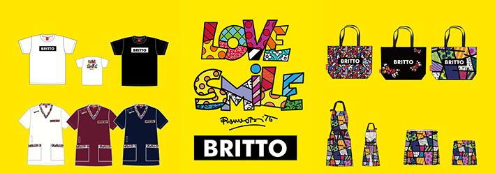 ポップ・アーティスト「ロメロ・ブリット」のアートを用いた新ブランド「BRITTO」をアイトスから発売！